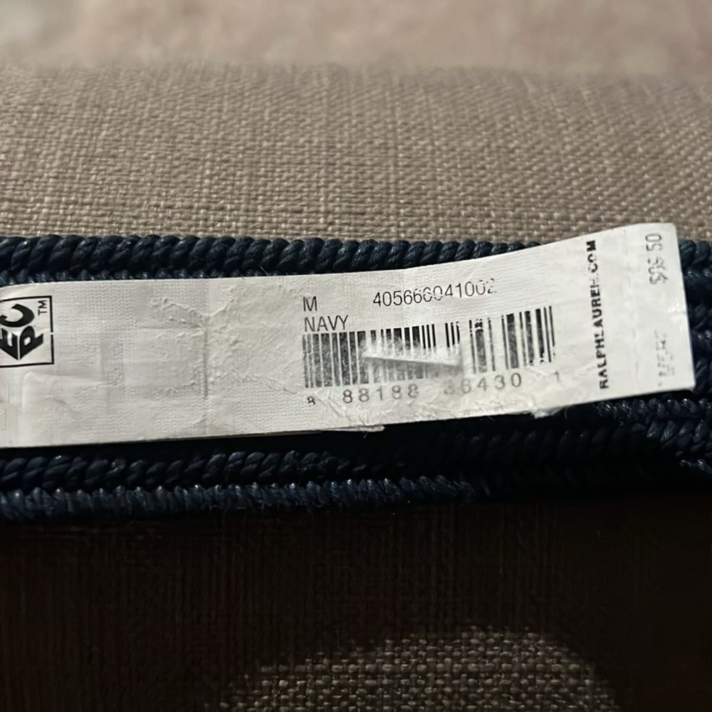 Polo Ralph Lauren 35MM Braided Stretch Buckle Belt in Navy, Size M Retail $89.50 - Picture 8 of 11